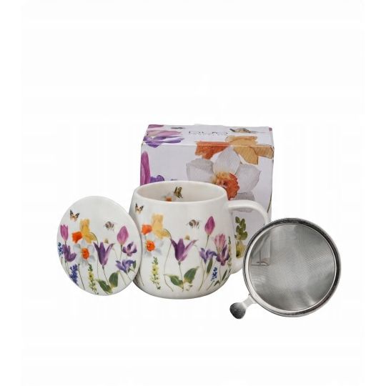 Teebecher mit Sieb & Deckel Flowers May – 0,43l