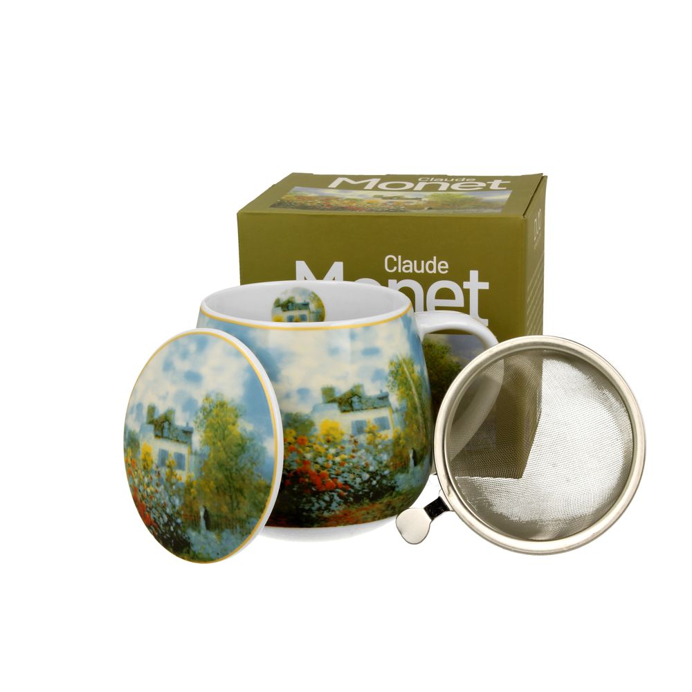 Teebecher mit Sieb & Deckel Monet Garden at Argenteuil  – 0,43l