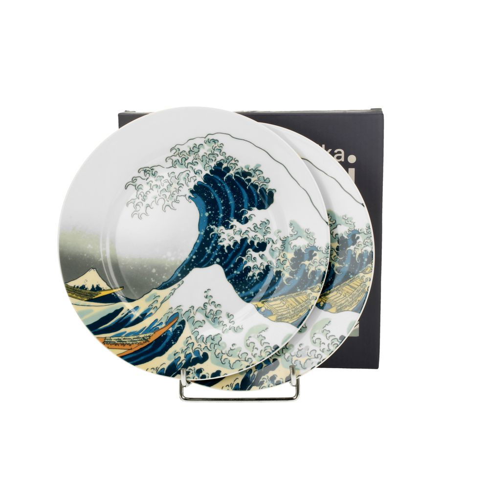 Kuchenteller 2er-Set Hokusai Great Wave - 19cm
