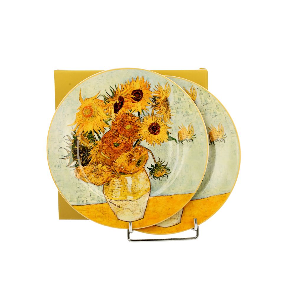Kuchenteller 2er-Set van Gogh Sunflower - 19cm