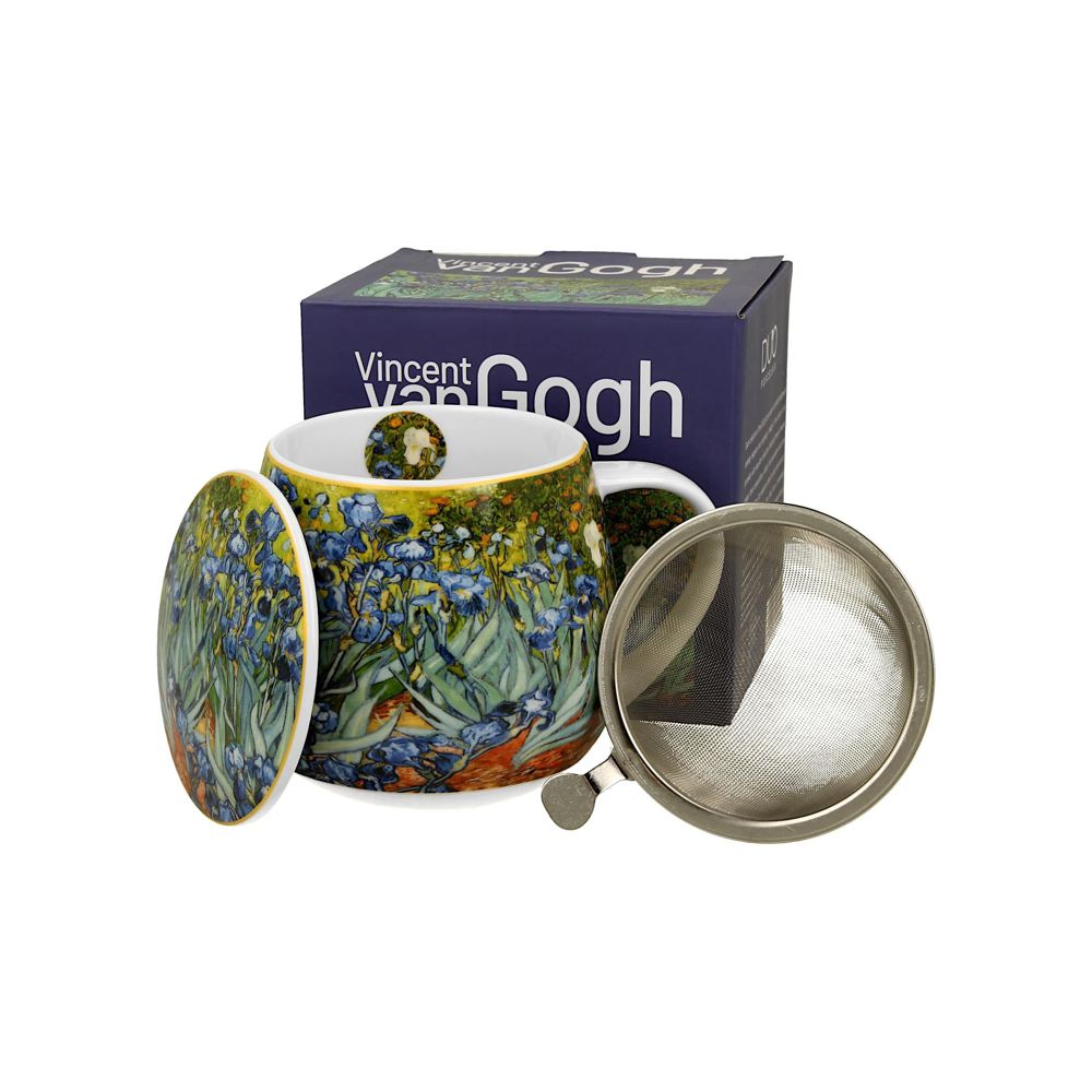 Teebecher mit Sieb & Deckel Van Gogh Irises – 0,43l