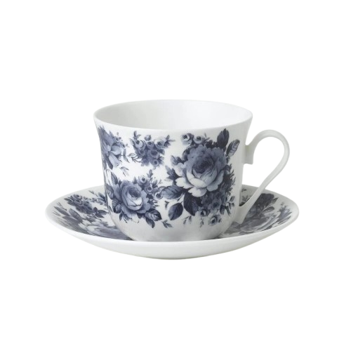 Jumbotasse mit Untertasse English Chintz - 0,4l