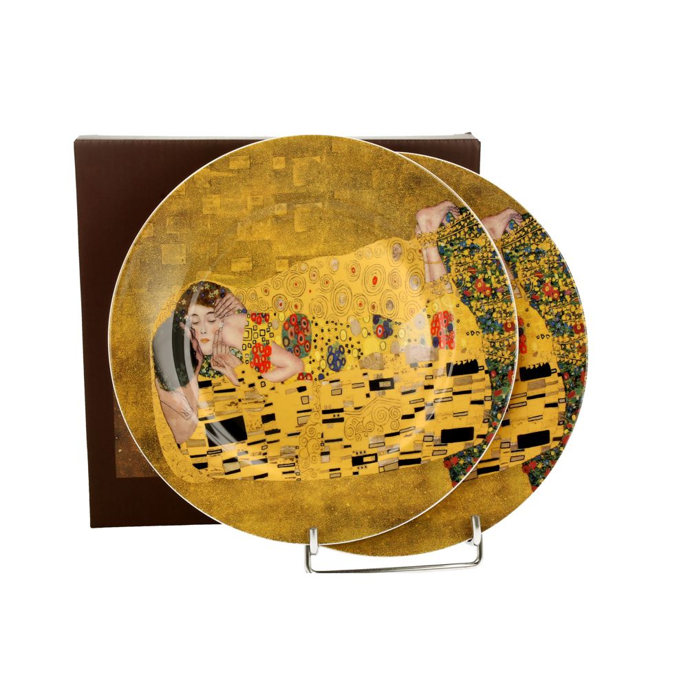 Kuchenteller 2er-Set Klimt The Kiss - 19cm
